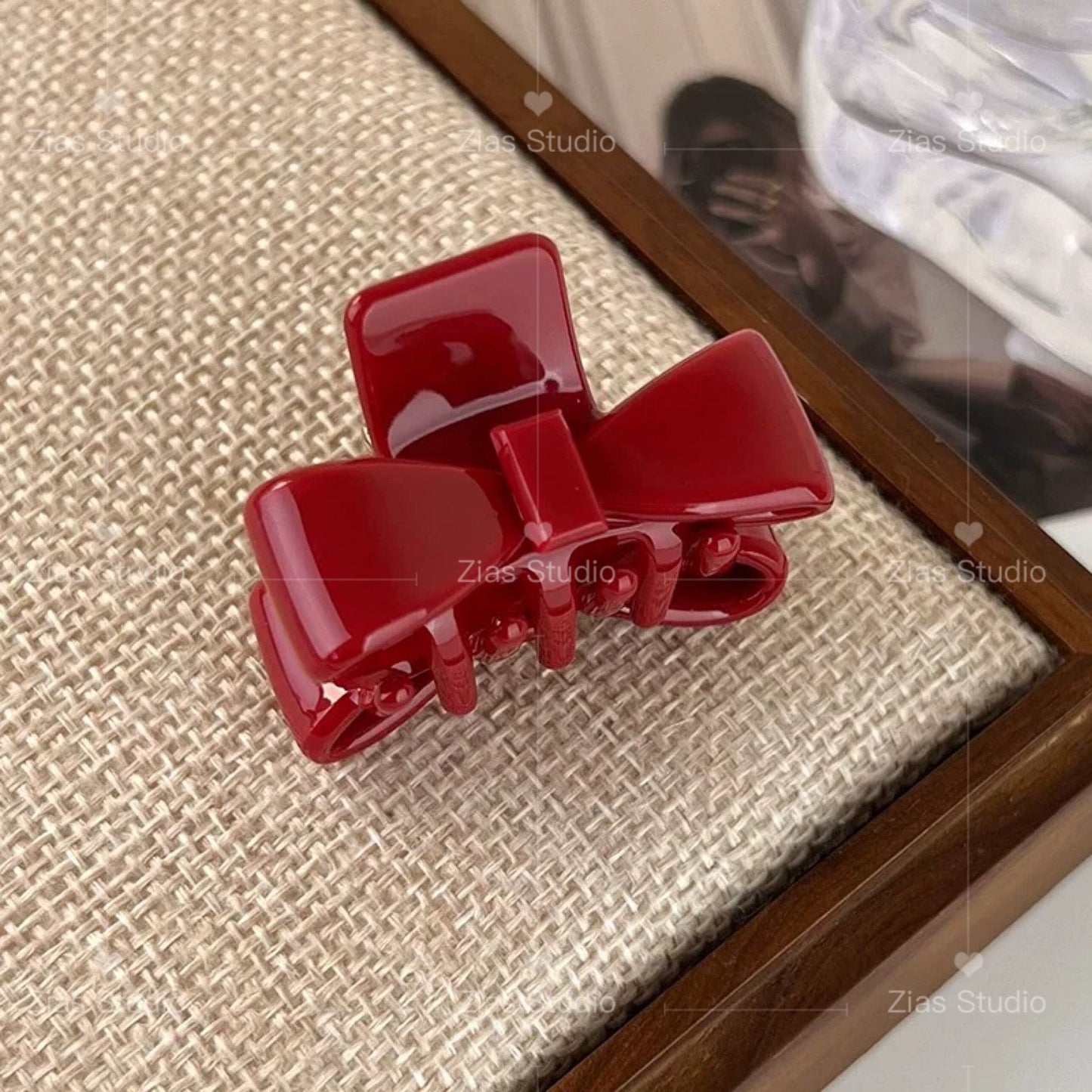 Cute tiny bow tie hair clip